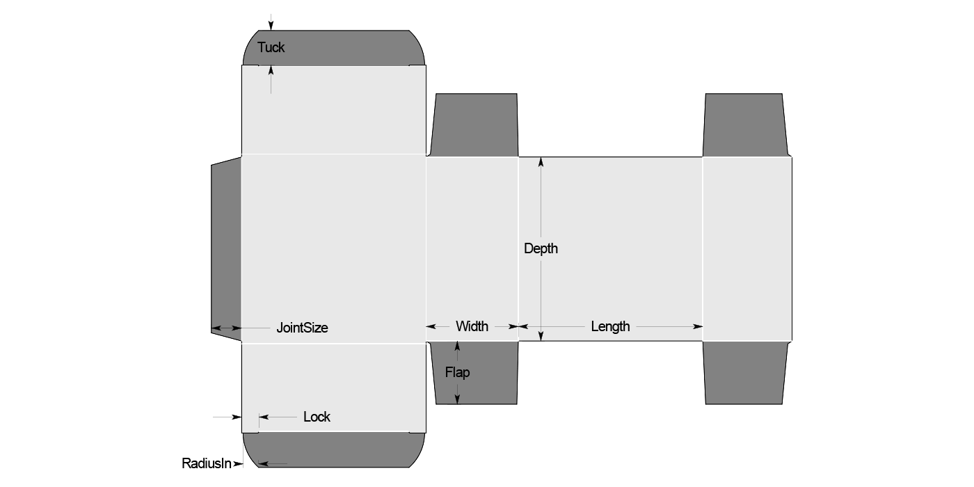 J017_Straight TuckEnd (Box110) - View 2